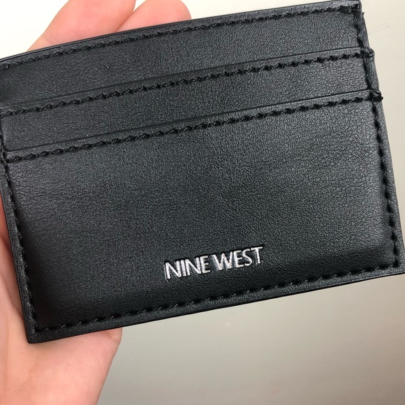 Nine West Black Credit Card Holder Keychain - Picture 3 of 4
